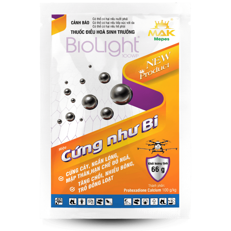 Thuốc điều hòa sinh trưởng BIOLIGHT 100WP - CỨNG NHƯ BI